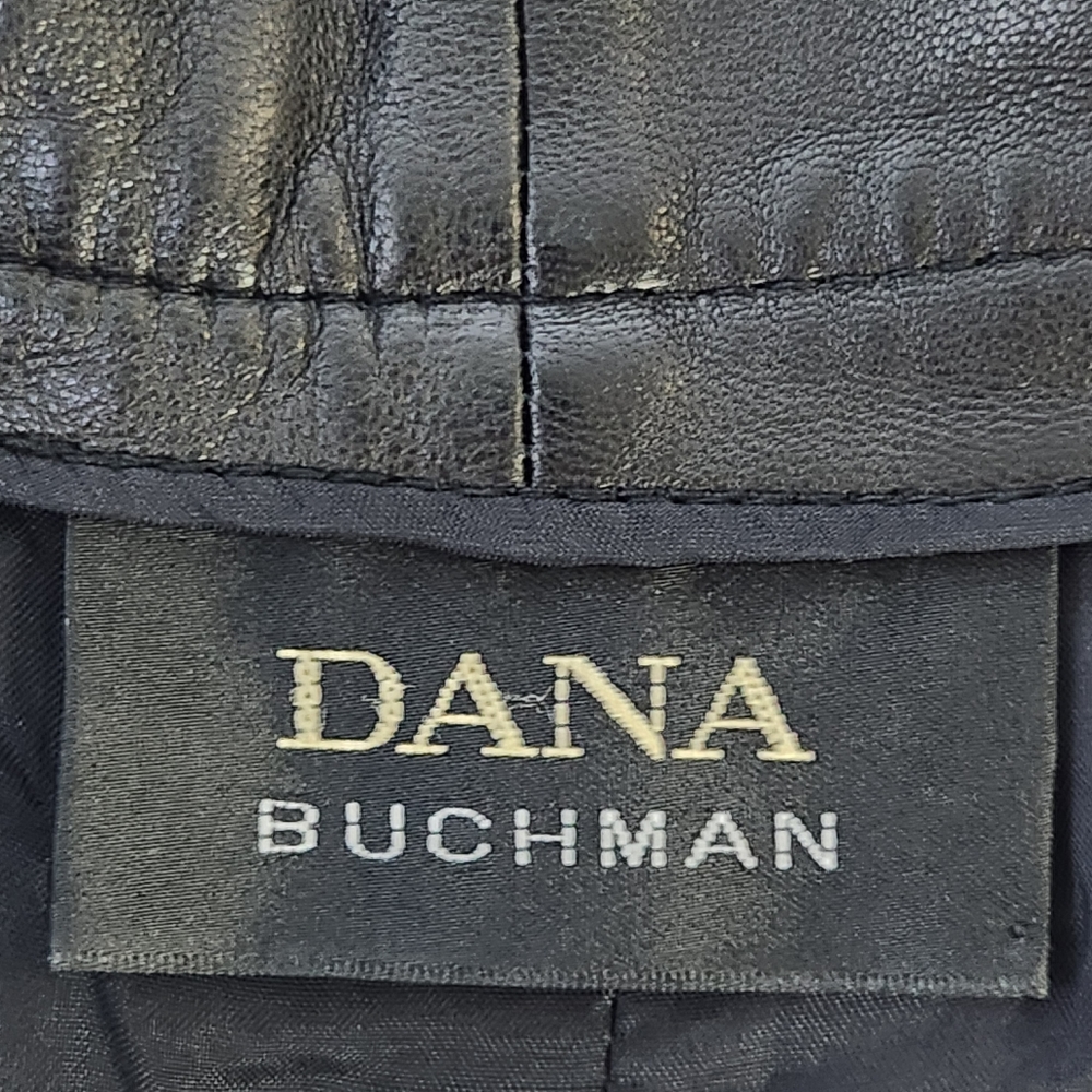 Dana Buchman Lamb Skin Leather Black Pants Size 2 - Picture 8 of 16